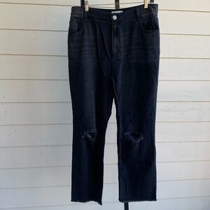 Anthropologie cloth and stone cotton blend straight leg jeans 31